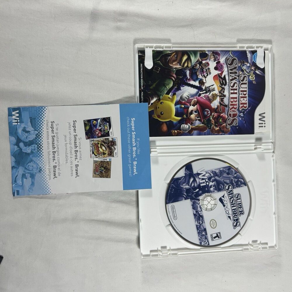 Super Smash Bros Brawl Nintendo Wii CIB Case NTSC RVL-P-RSBE - Picture 3 of 5